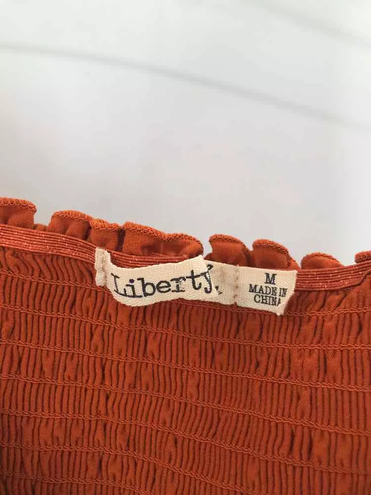 Pre-Owned Liberty Love Orange Size Medium Blouse