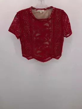 Pre-Owned Love, Fire Red Size Medium Blouse