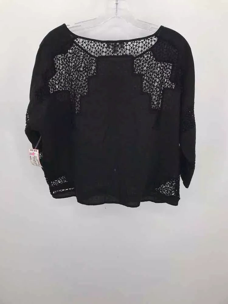 Pre-Owned Neiman Marcus Black Size Medium Blouse