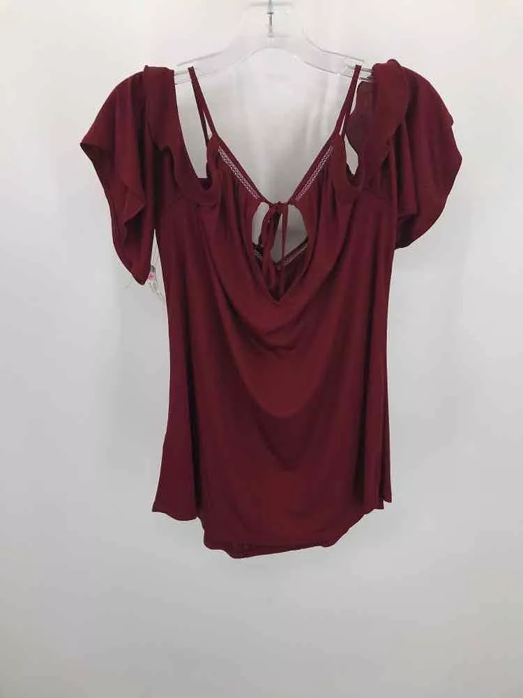 Pre-Owned WHBM Red Size Medium Blouse