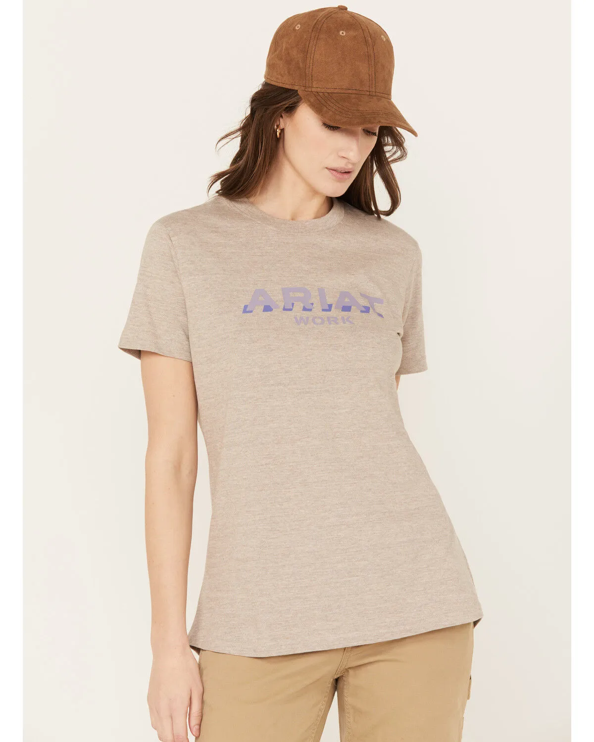 Product Name:  Ariat Women's Rebar Cotton Strong Logo Short Sleeve Work Tee