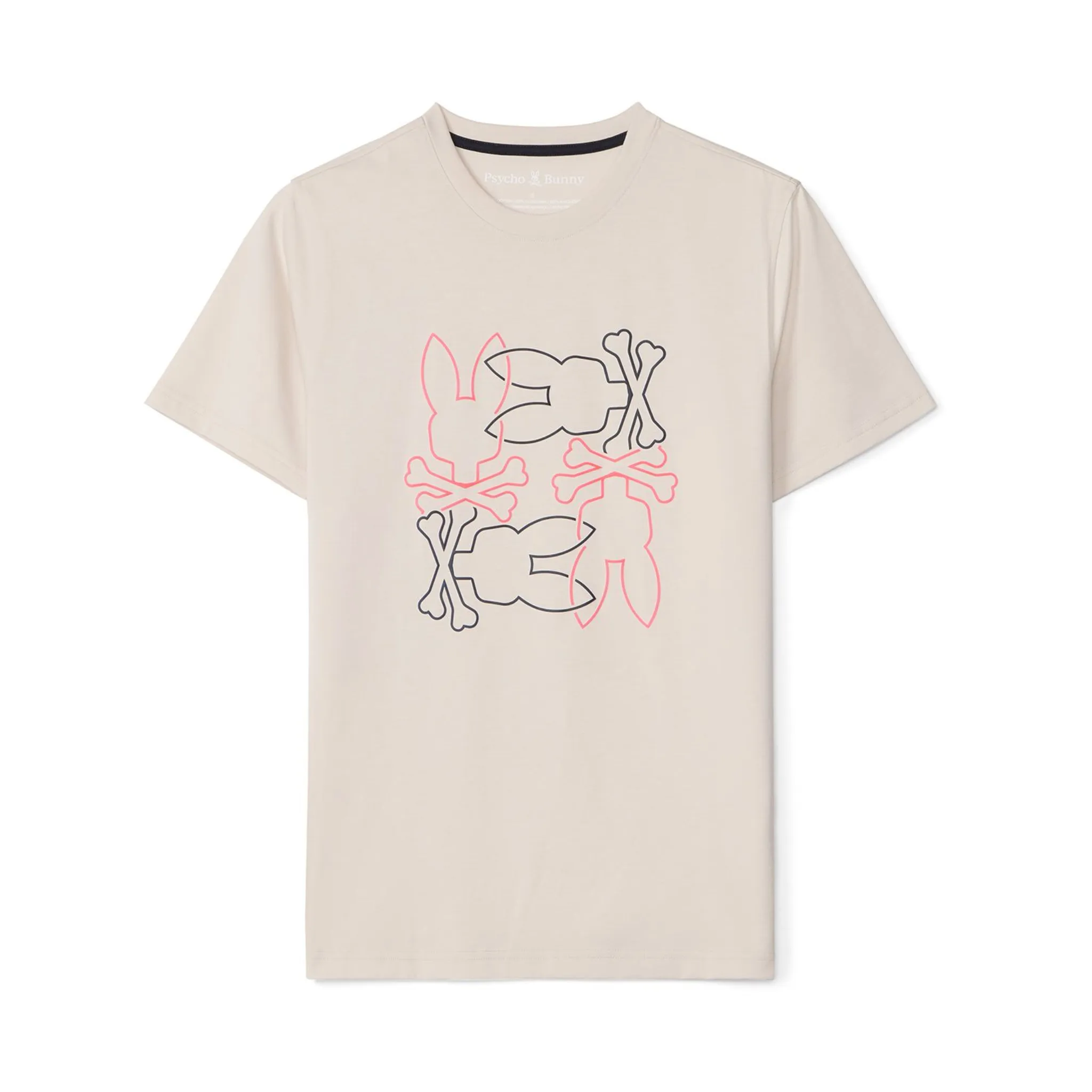 Psycho Bunny Rodman Graphic Tee (Natural Linen)