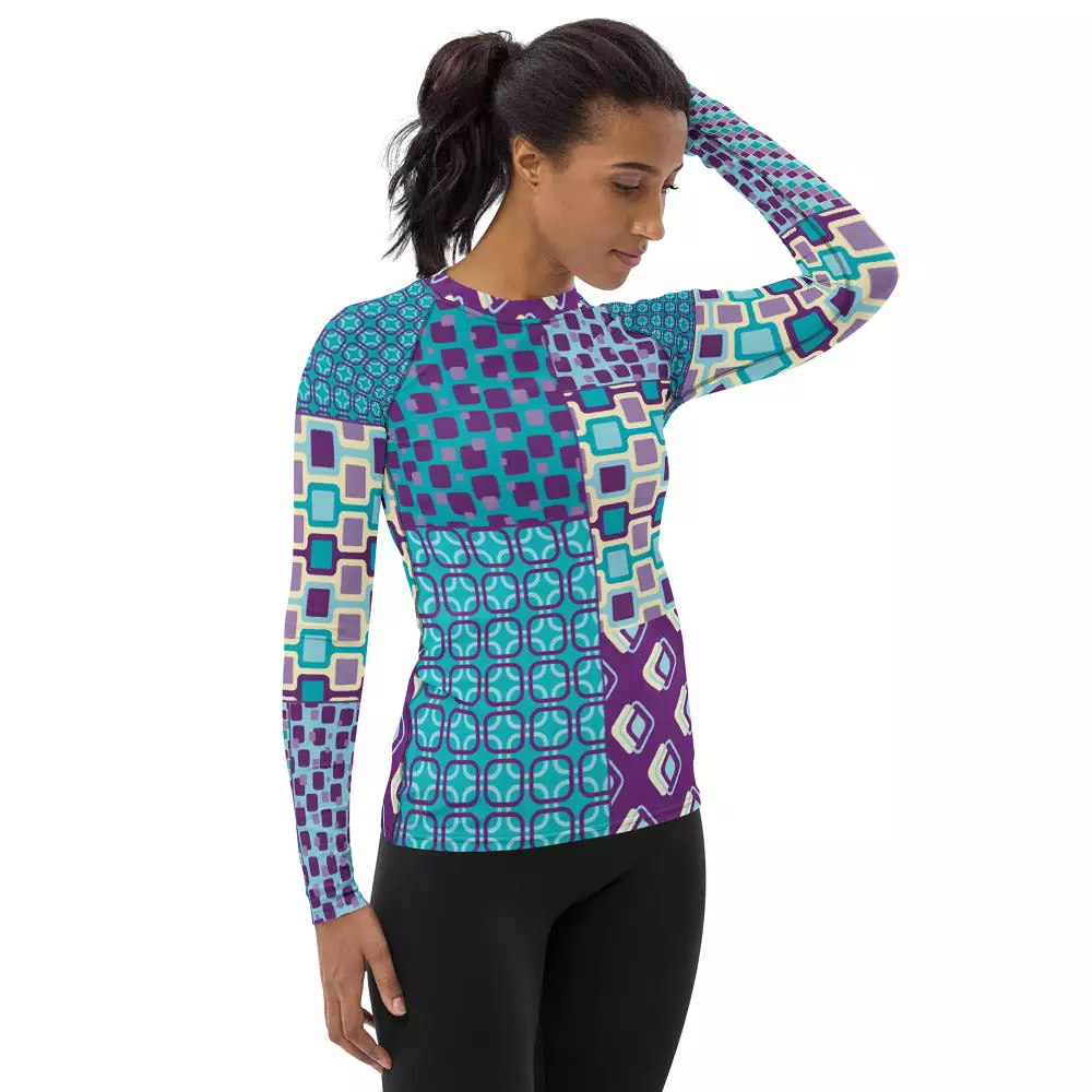 Purple Jetson Fashion Rashguard Top