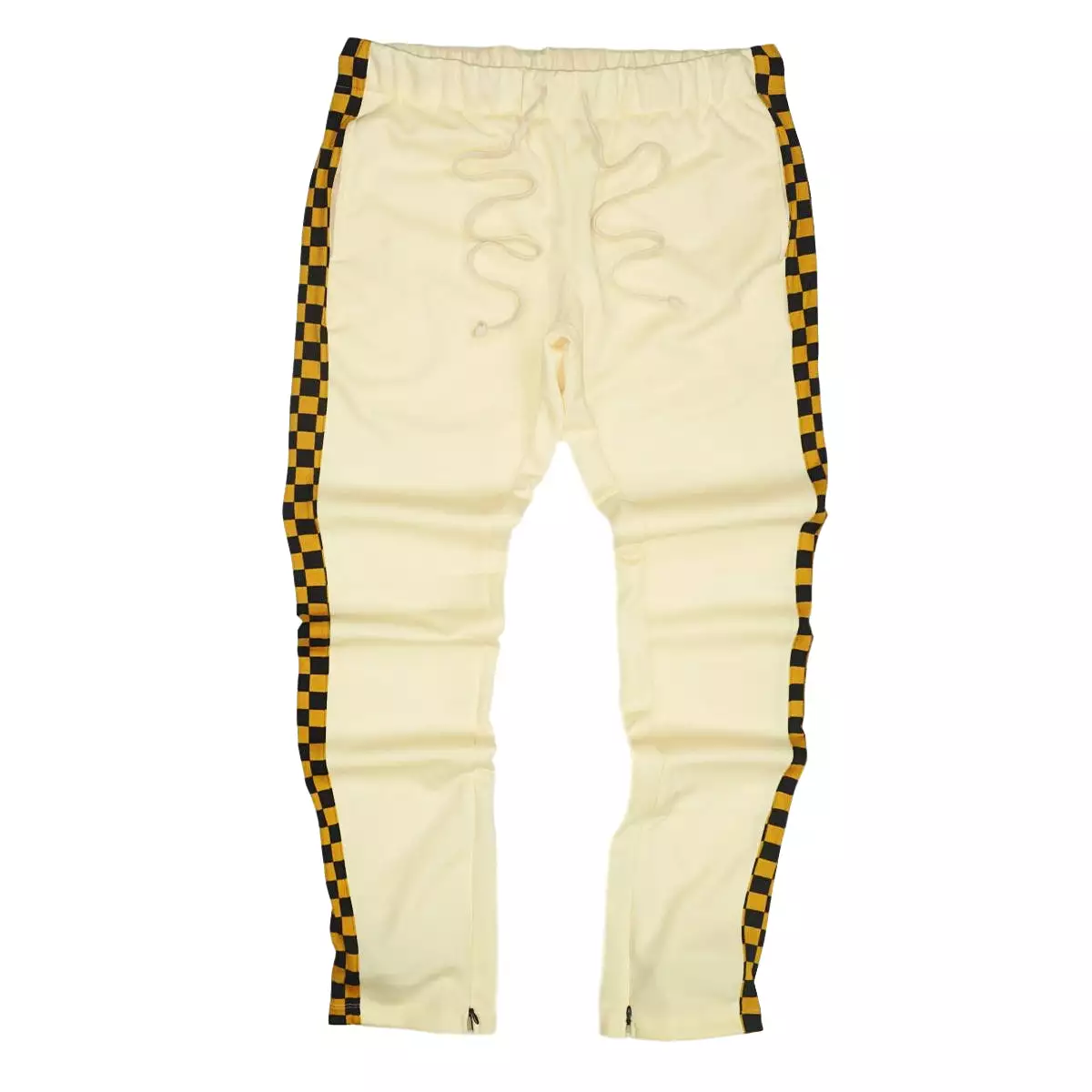 Racing Checker Track Pants (Banana/Mustard) / D1