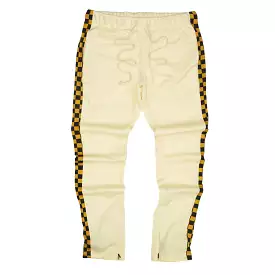 Racing Checker Track Pants (Banana/Mustard) / D1