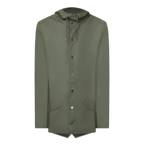 RAINS Mid Length Jacket Unisex - Green