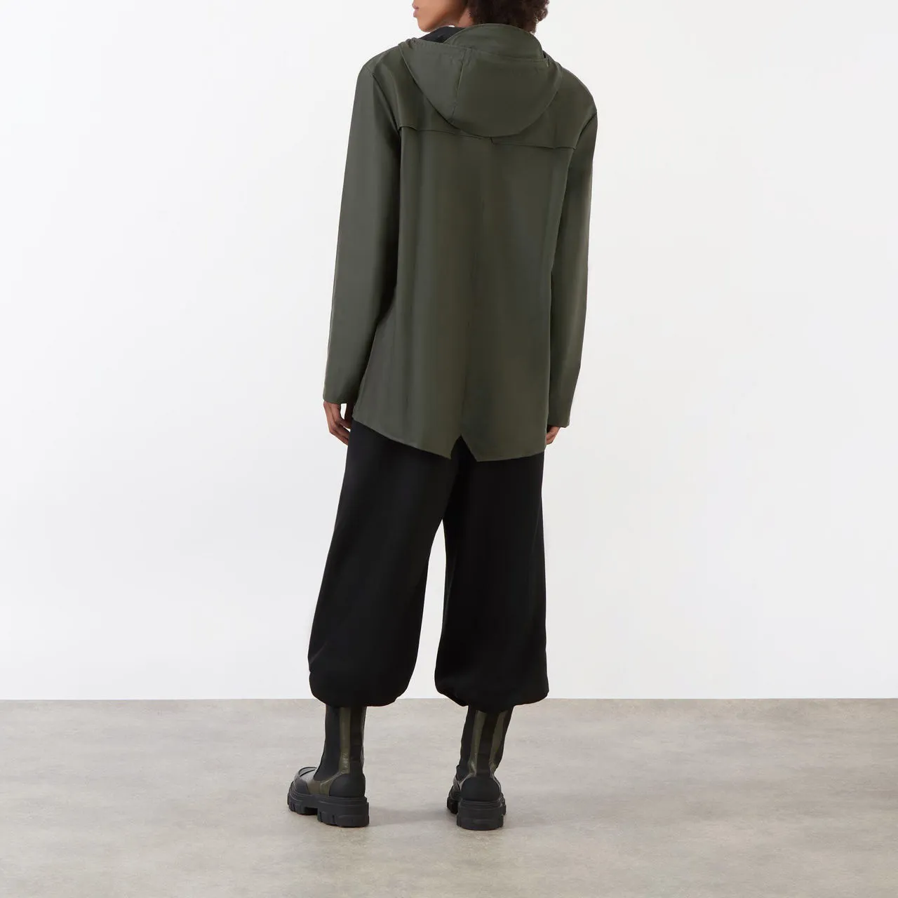 RAINS Mid Length Jacket Unisex - Green