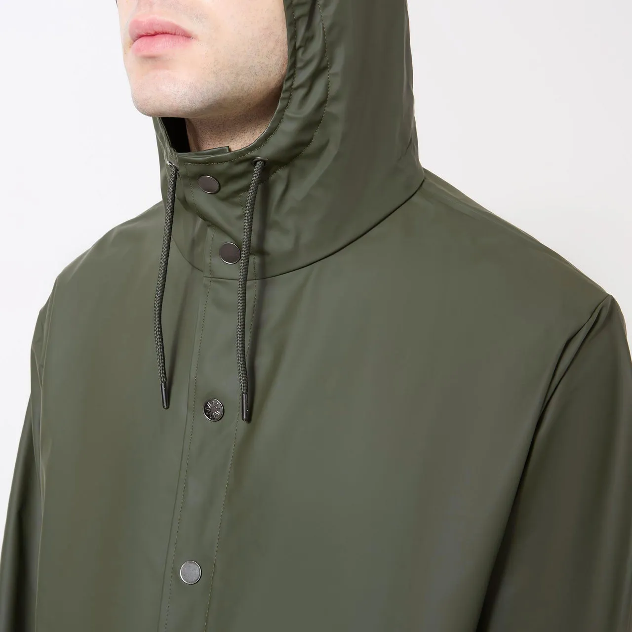 RAINS Mid Length Jacket Unisex - Green