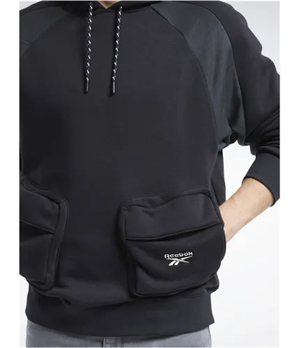 Reebok Mens Classics Vector Pocket Hoodie Sweatshirt