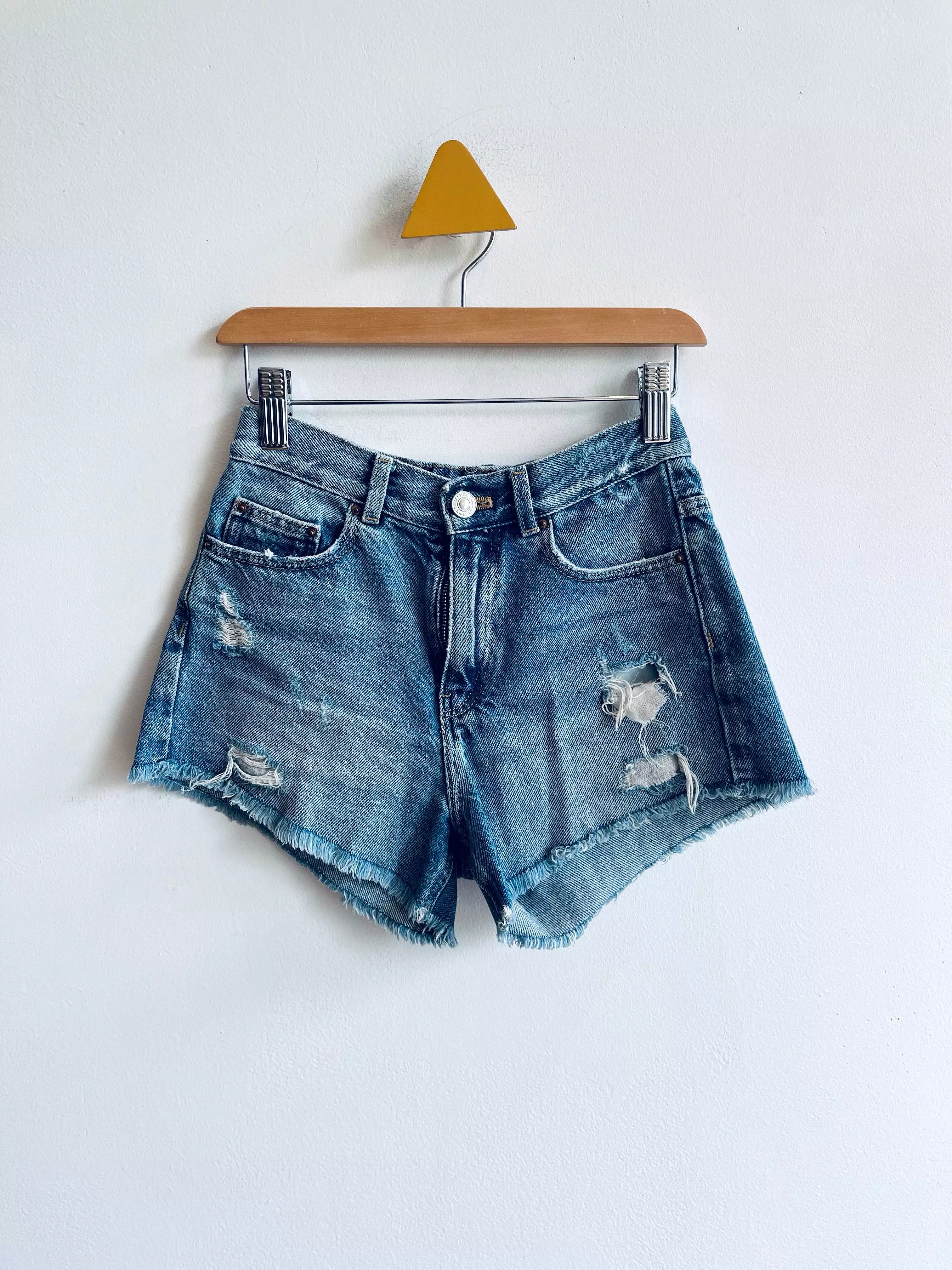 Ripped Jean Shorts // 9Y