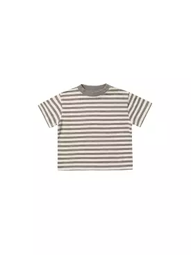 Rylee & Cru - Charcoal Stripe Relaxed Tee