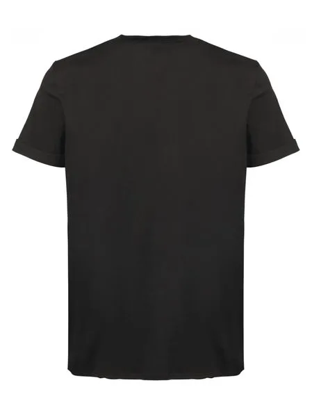 SAINT LAURENT Logo Emblazoned Cotton Crewneck Tee