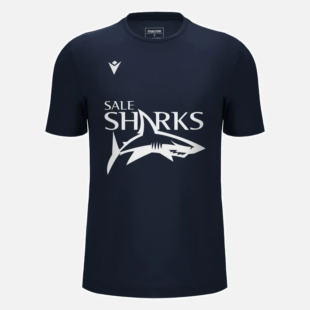 Sale sharks 2023/24 navy leisure cotton tee