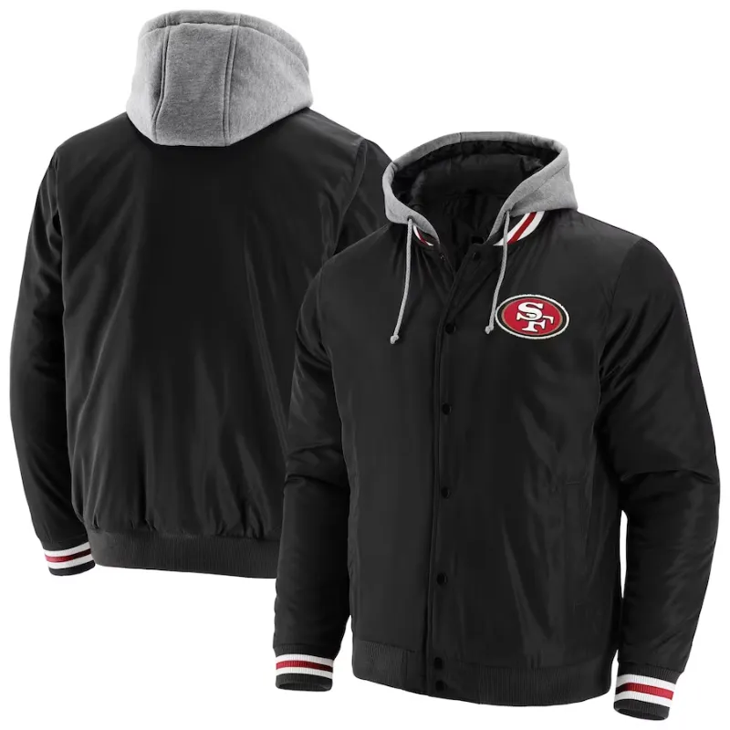 San Francisco 49ers Black Jacket - William Jacket