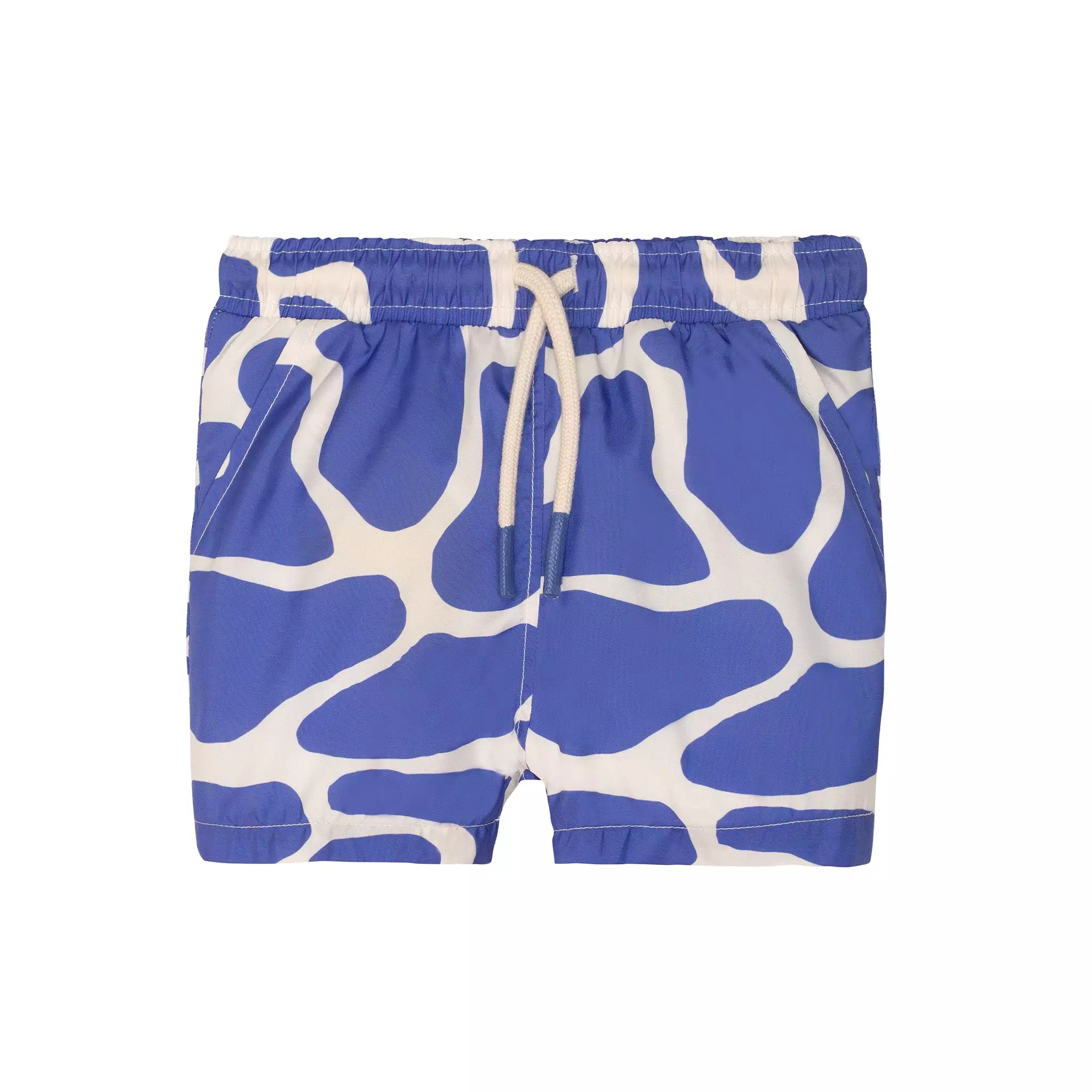 Seaqual Recycled Polyester Spotted Giraffe Kid Swim Trunks