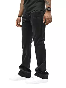 Si Tu Veux VEUX VELVET FLARE JOGGER (BLACK)