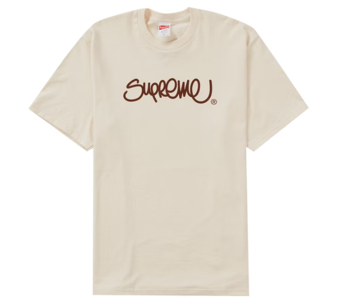 Supreme Handstyle Tee Natural