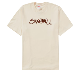 Supreme Handstyle Tee Natural