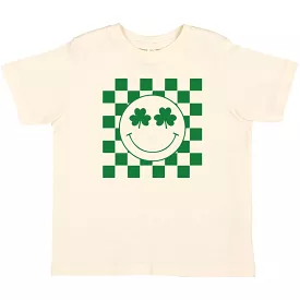 Sweet Wink Shamrock Smiley St. Patrick's Day S/S Tee - Natural