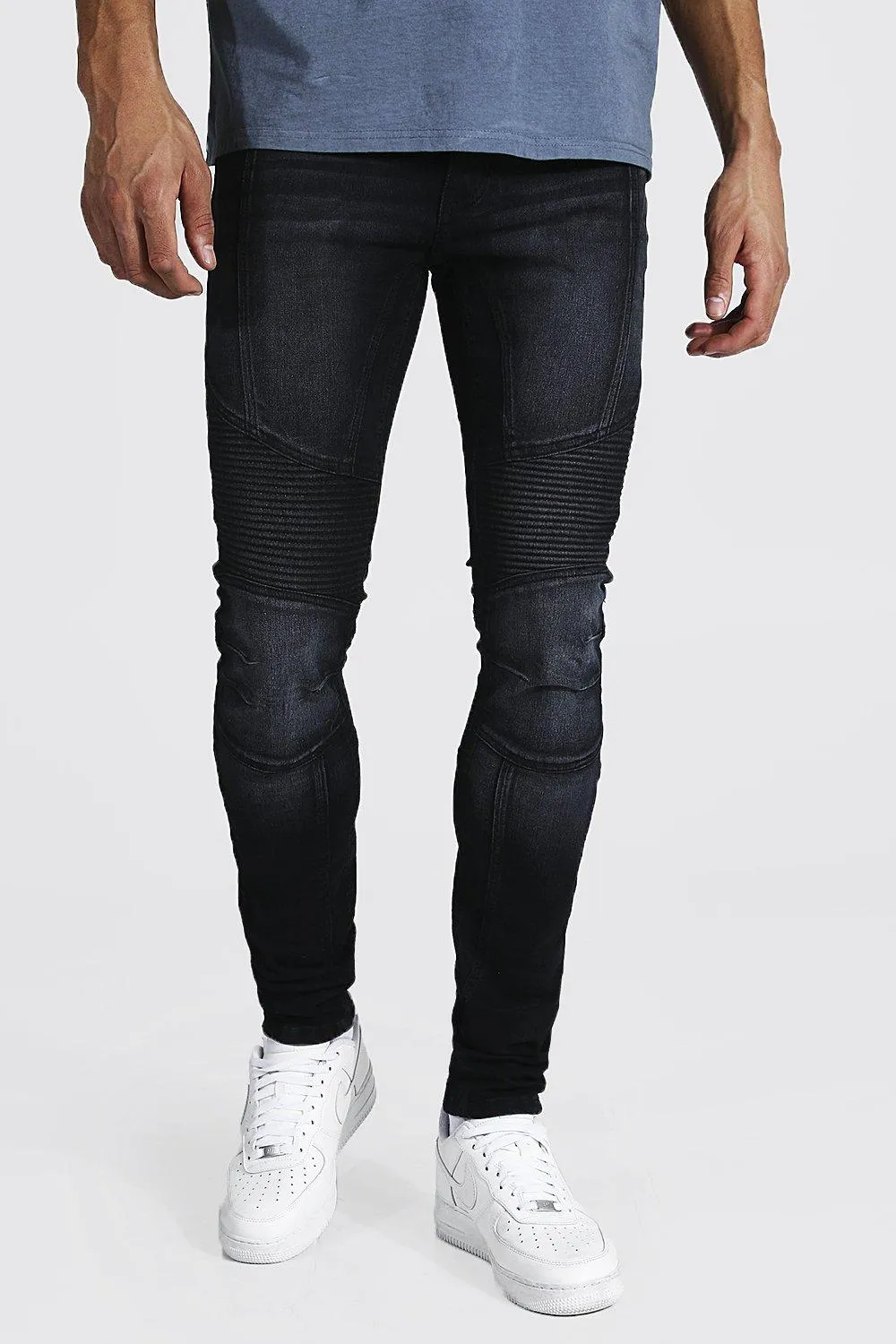 Tall Skinny Biker Jean | boohooMAN UK