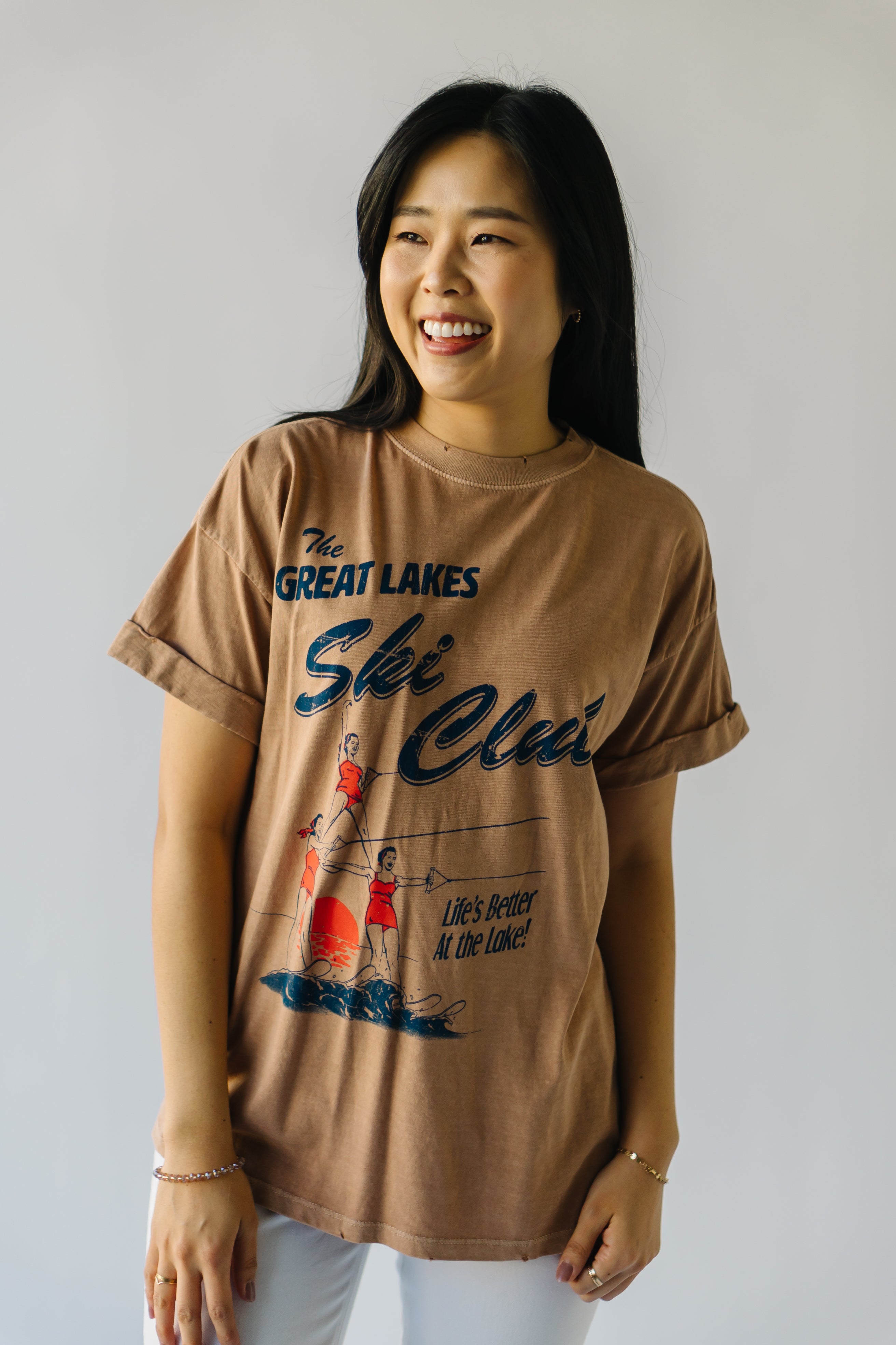 The Great Lakes Ski Club Tee in Clay