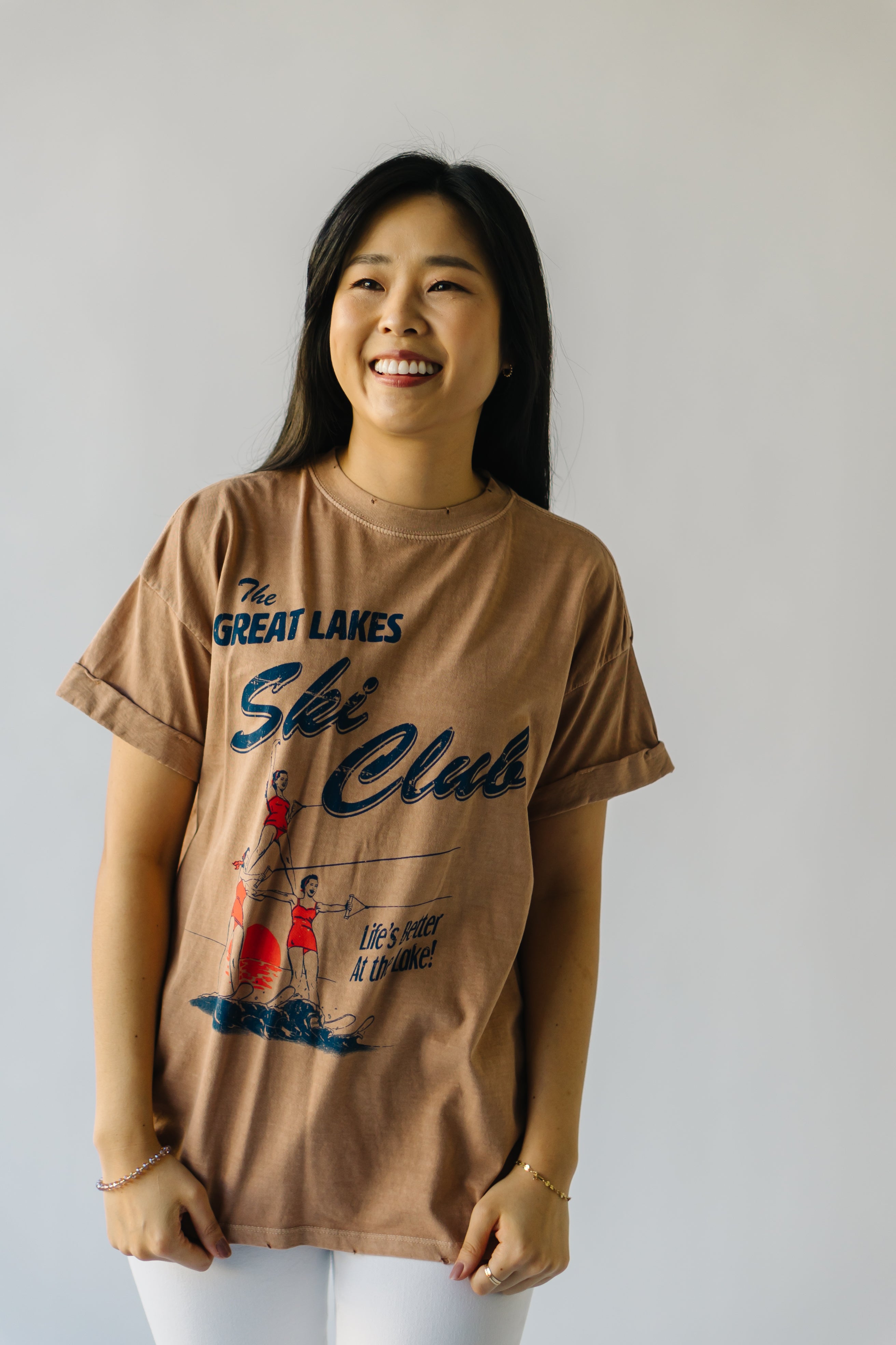 The Great Lakes Ski Club Tee in Clay