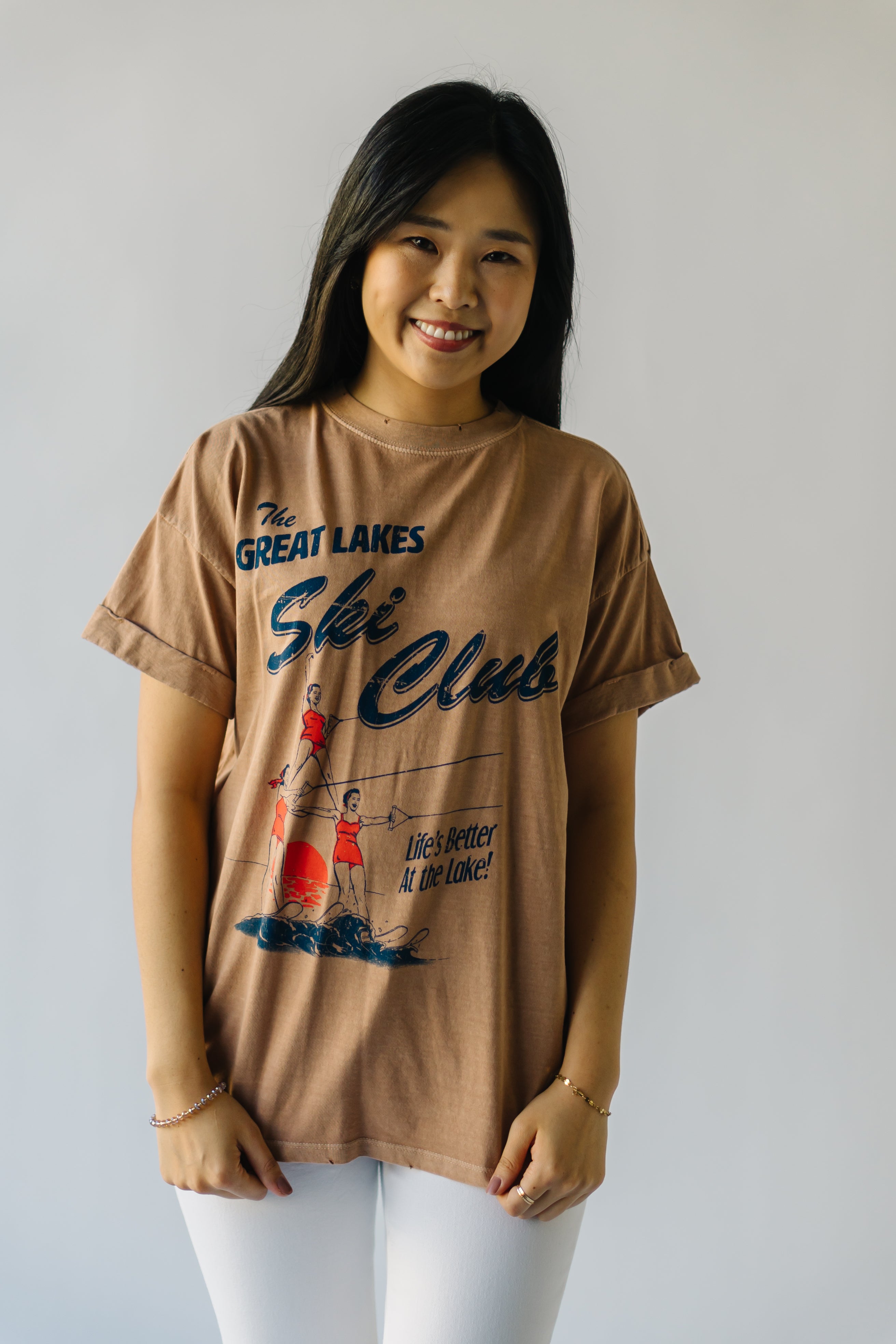 The Great Lakes Ski Club Tee in Clay