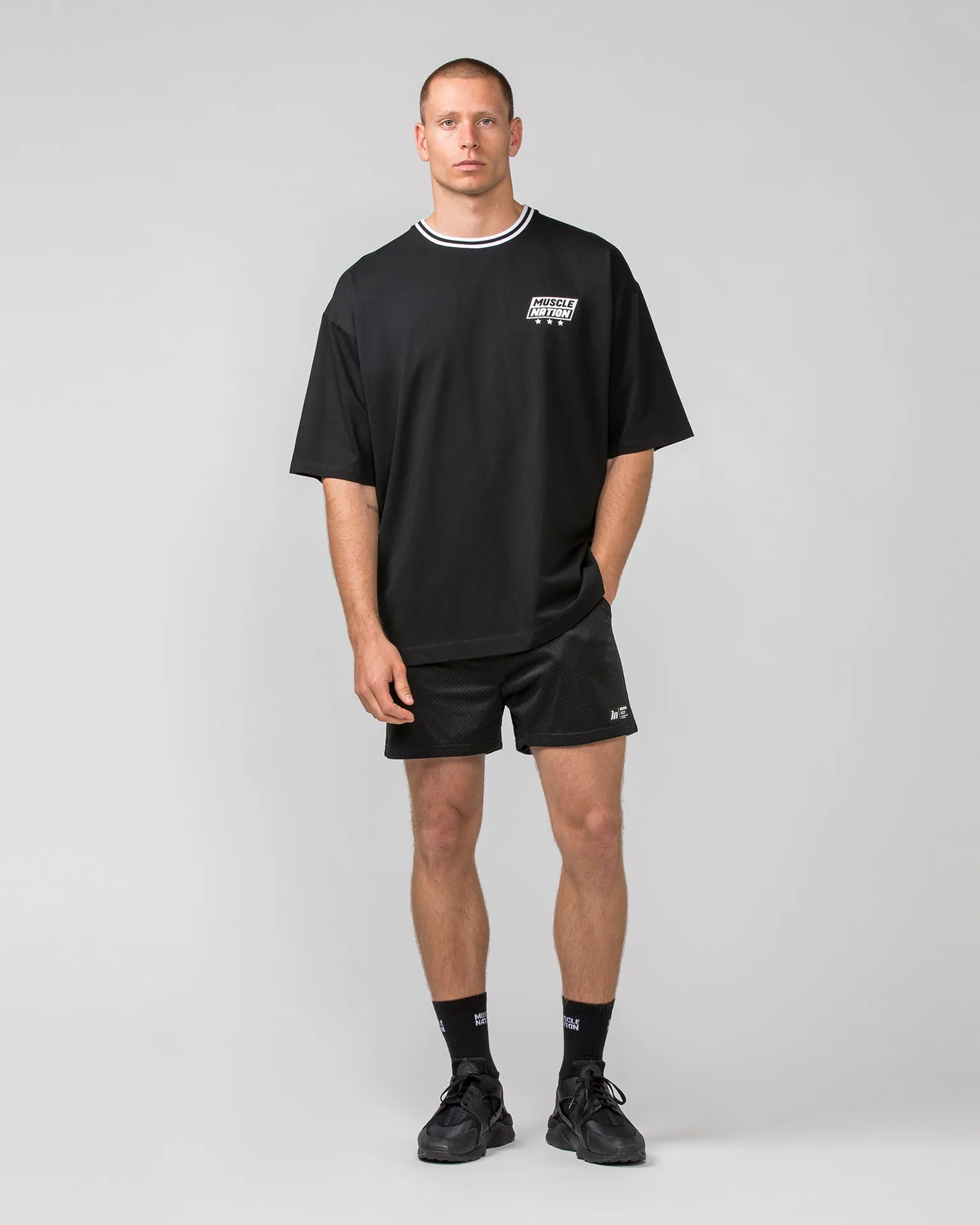 Throwback Oversized Tee - Black