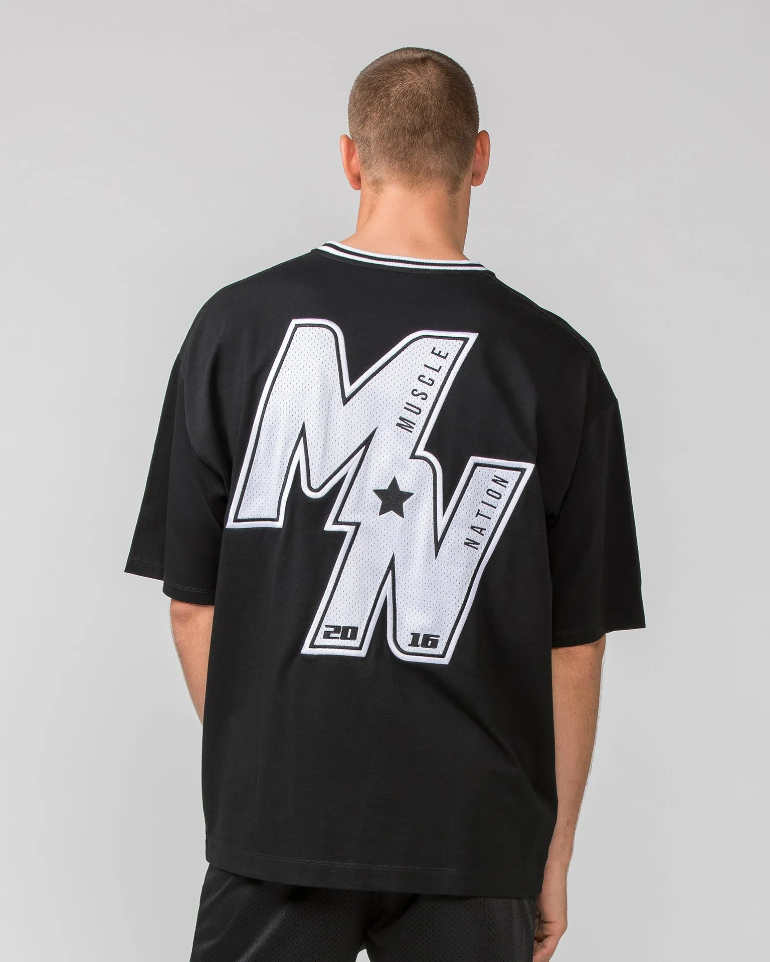 Throwback Oversized Tee - Black