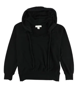 Treasure & Bond Womens Cozy V-Neck Hoodie Sweatshirt