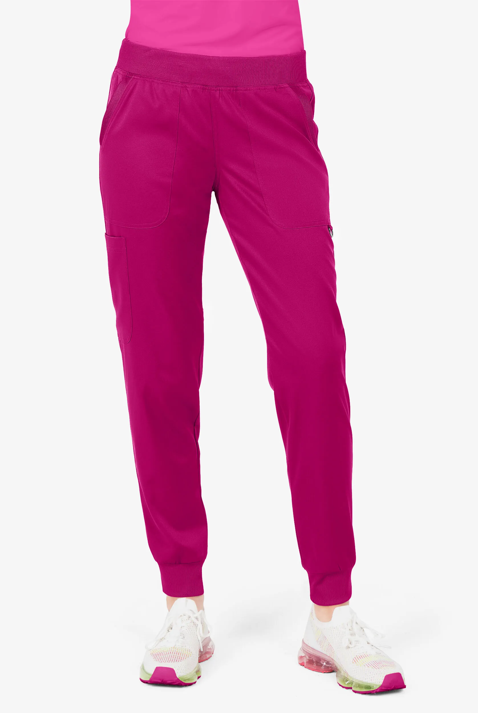 UA Exclusive Bella by Zavate Lillian Women's 5-Pocket STRETCH Jogger Scrub Pants - Petite