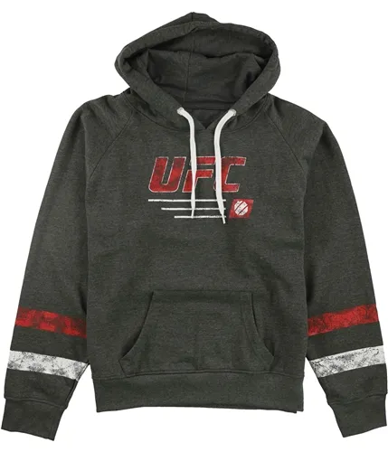 Ufc Womens Striped Pullover Hoodie Sweatshirt