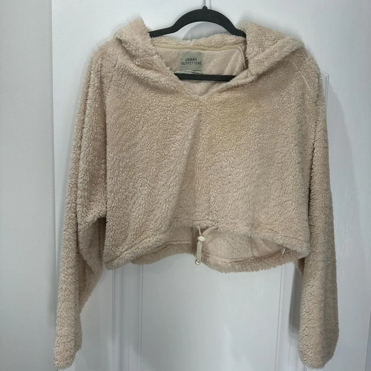 Urban Outfitters Women's Cream and Tan Hoodie