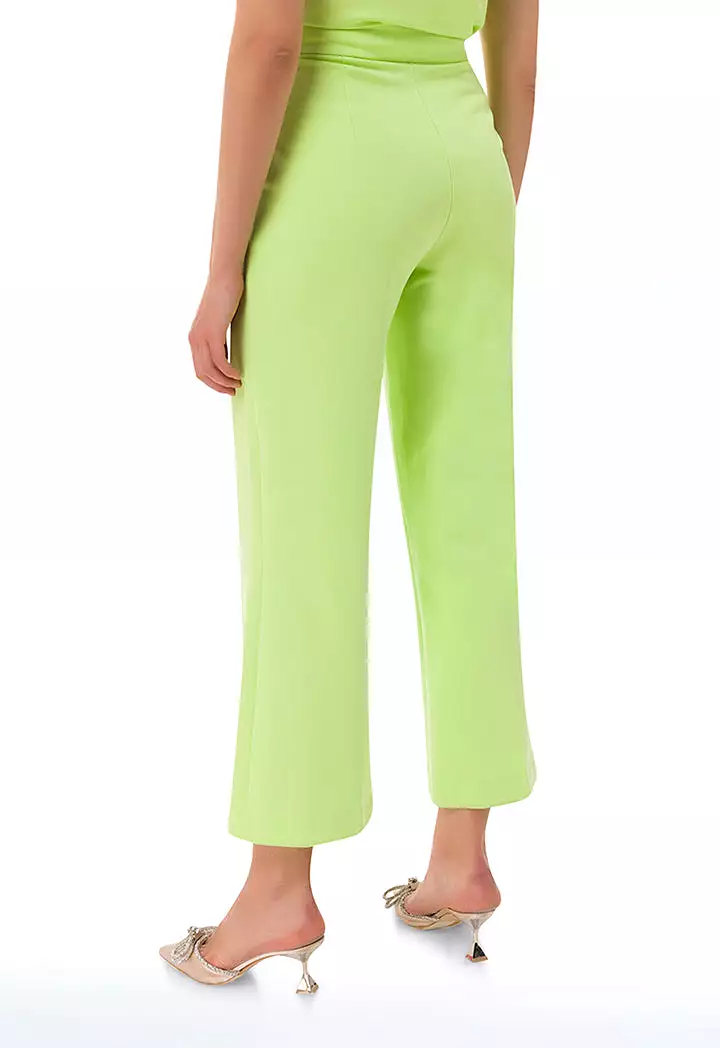 Wide Leg Straight Solid Trouser