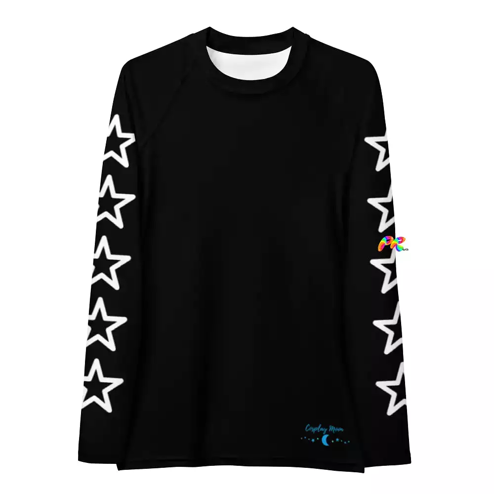 Women's Rash Guard With Stars