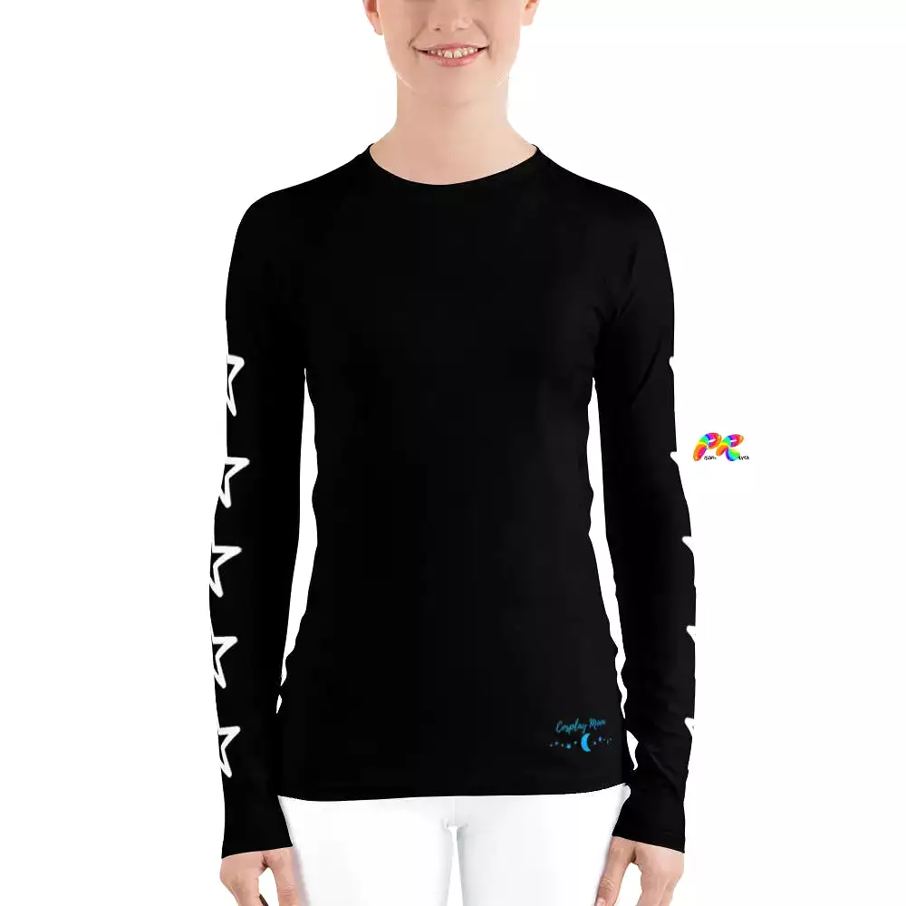 Women's Rash Guard With Stars