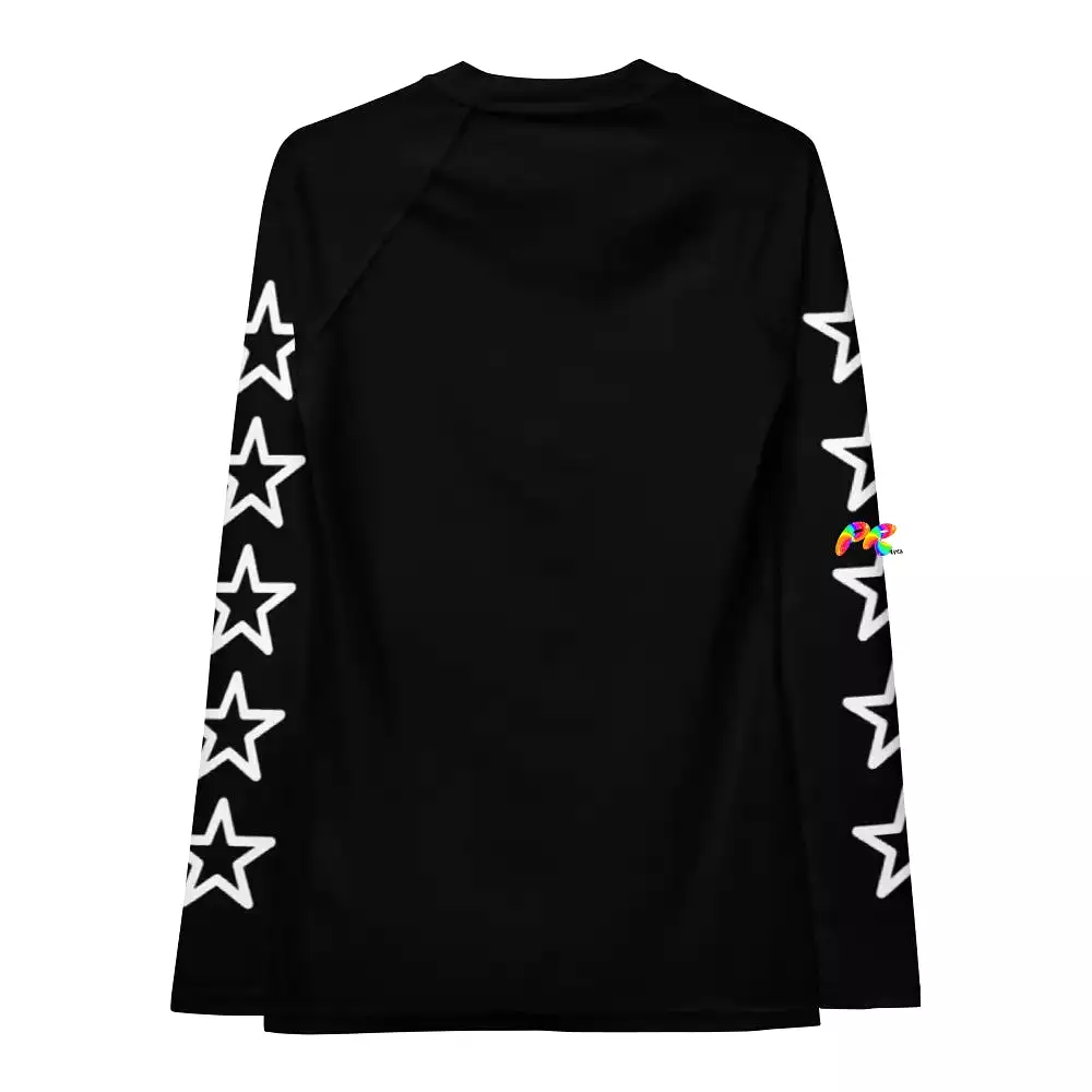 Women's Rash Guard With Stars