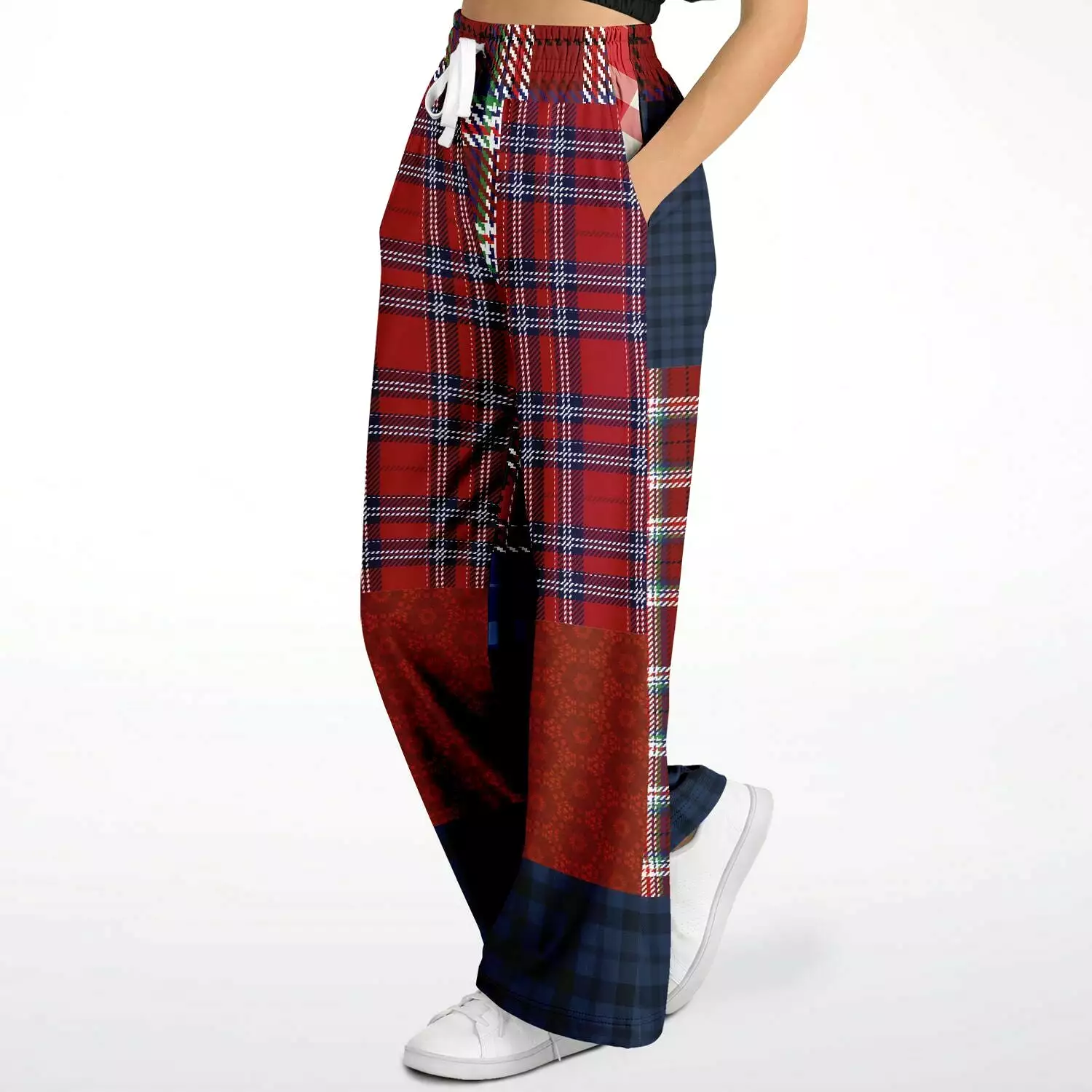 Yankee Doodle Plaid Patchwork Bellbottoms