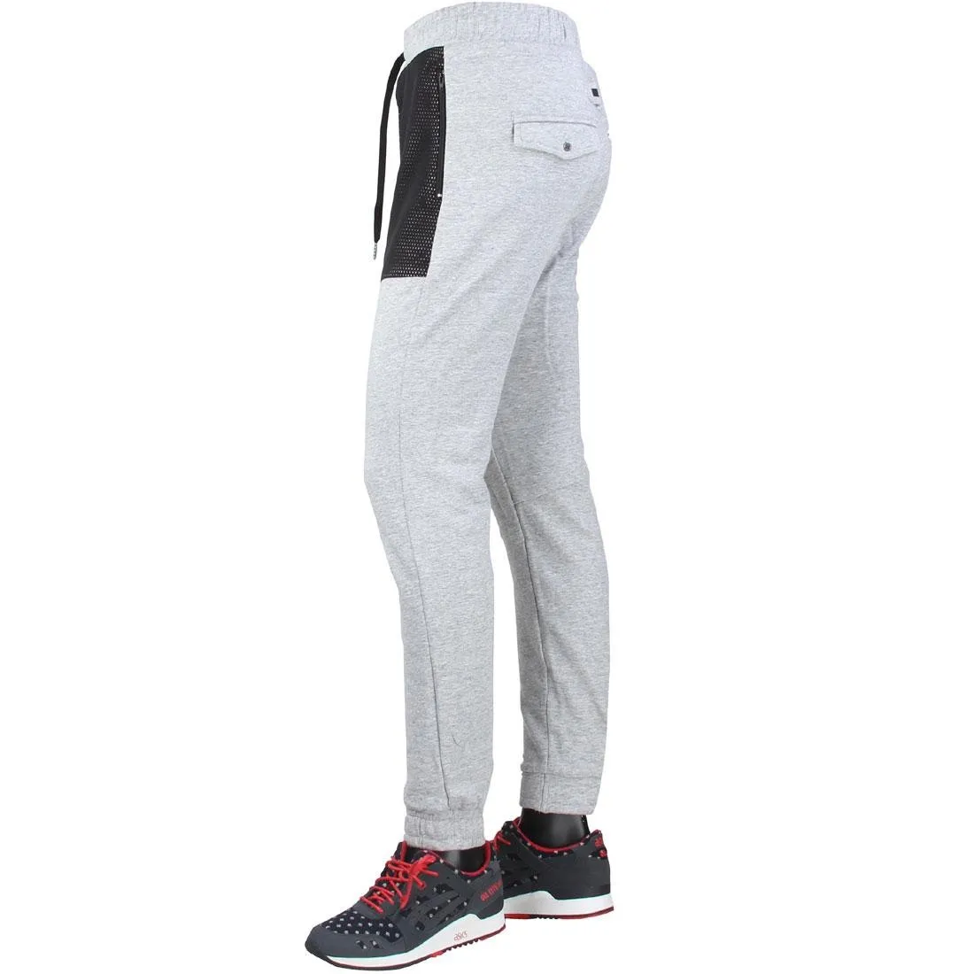 Zanerobe Men Montage Dropshot Zip Jogger Pants (gray / grey marle)