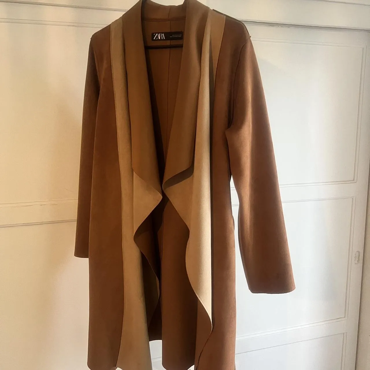 Zara Women's Tan and Brown Coat