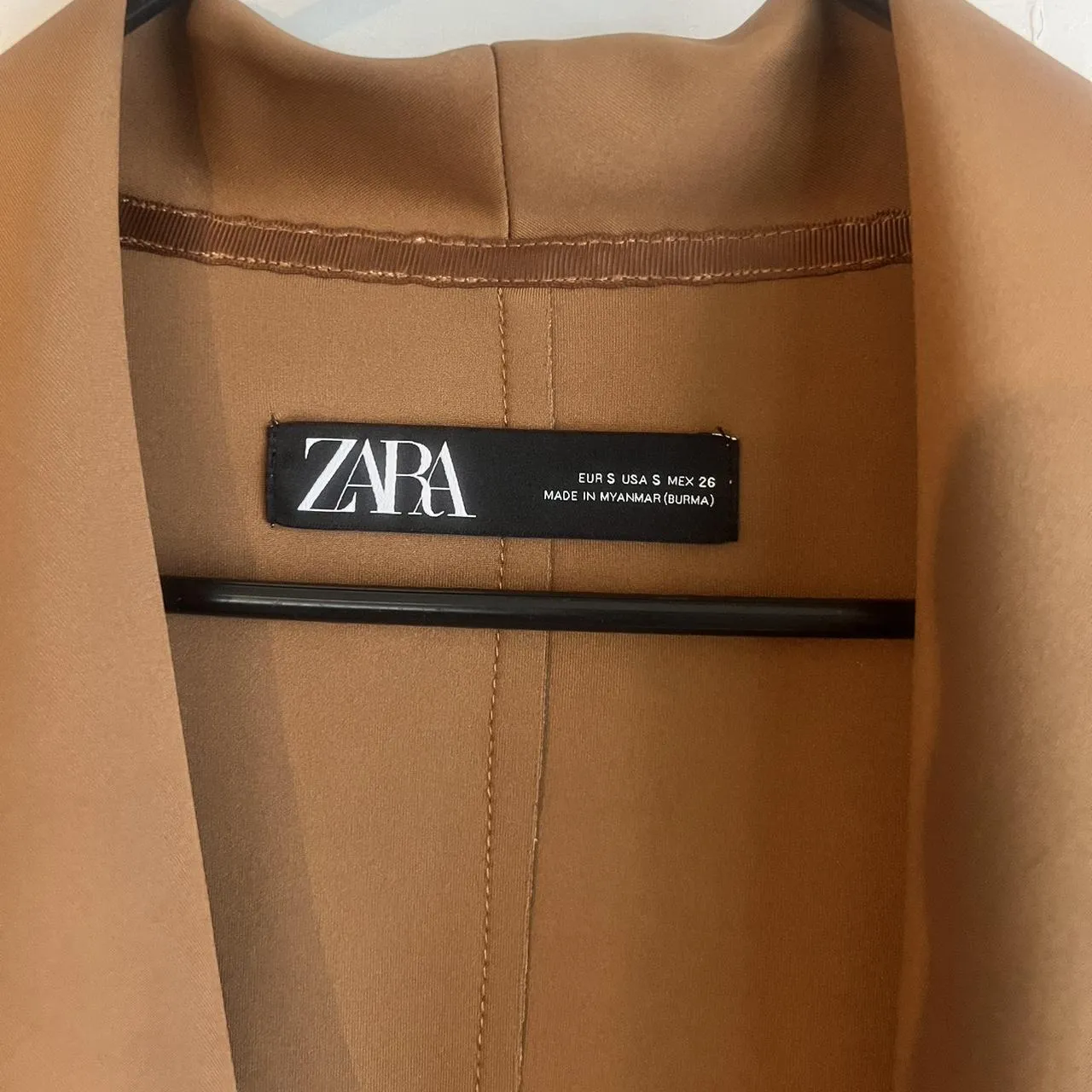 Zara Women's Tan and Brown Coat